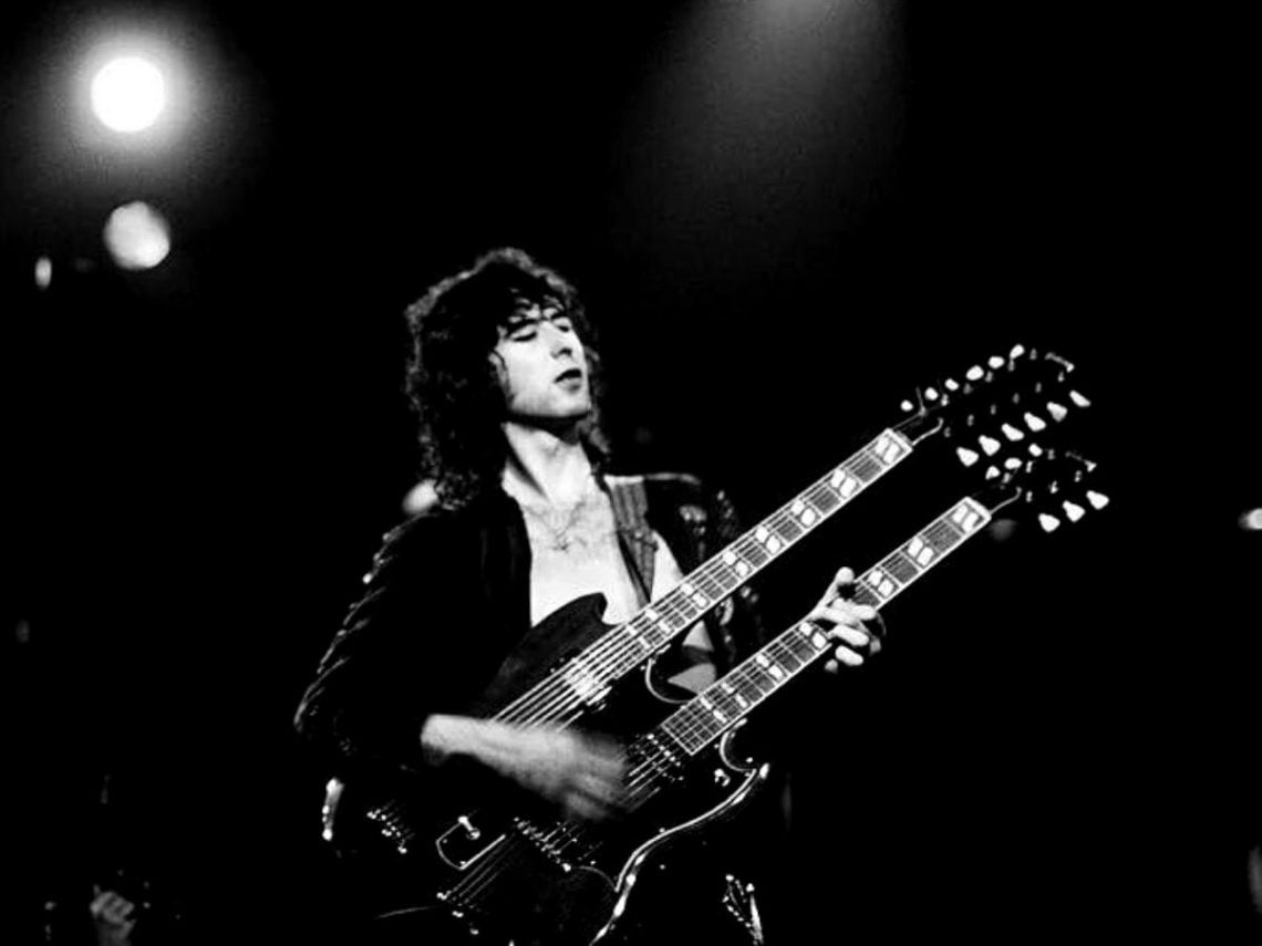 El guitarrista Jimmy Page. 
